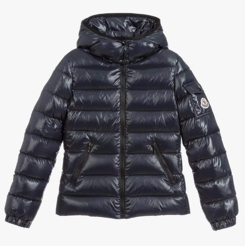 Teen Girls Navy Blue Down Bady Puffer Jacket