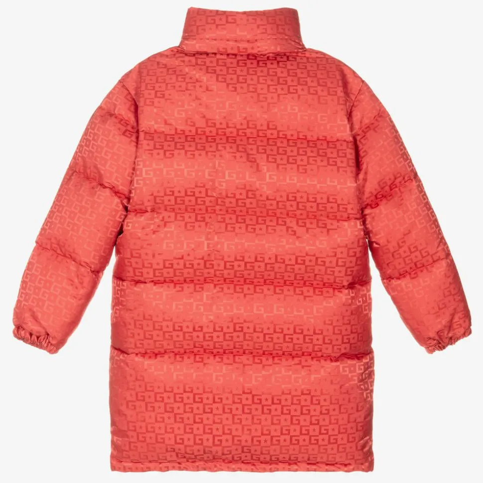 Teen Girls Pink Hooded Puffer Coat