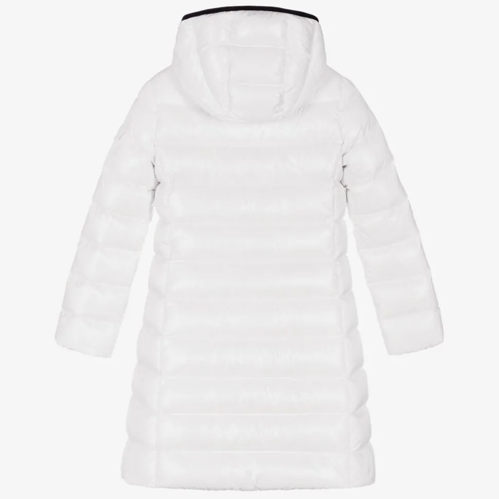 Teen Girls White Down Padded Moka Coat