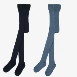 Two Tone Blue Tights (2 Pack)