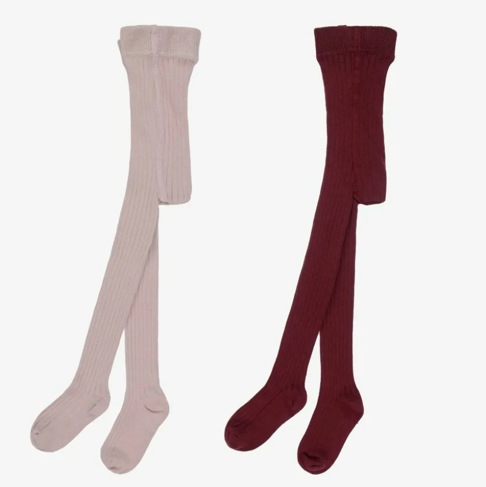 Two Tone Pink Tights (2 Pack)