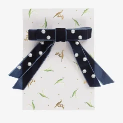 Velvet Bow Hair Clip (10cm)