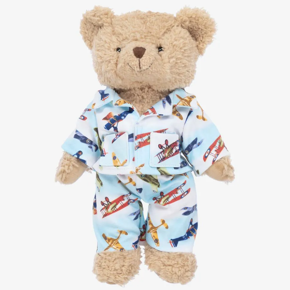 Vintage Plane Pyjama Teddy Bear (34cm)
