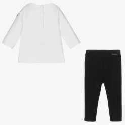 White & Blue Leggings Set