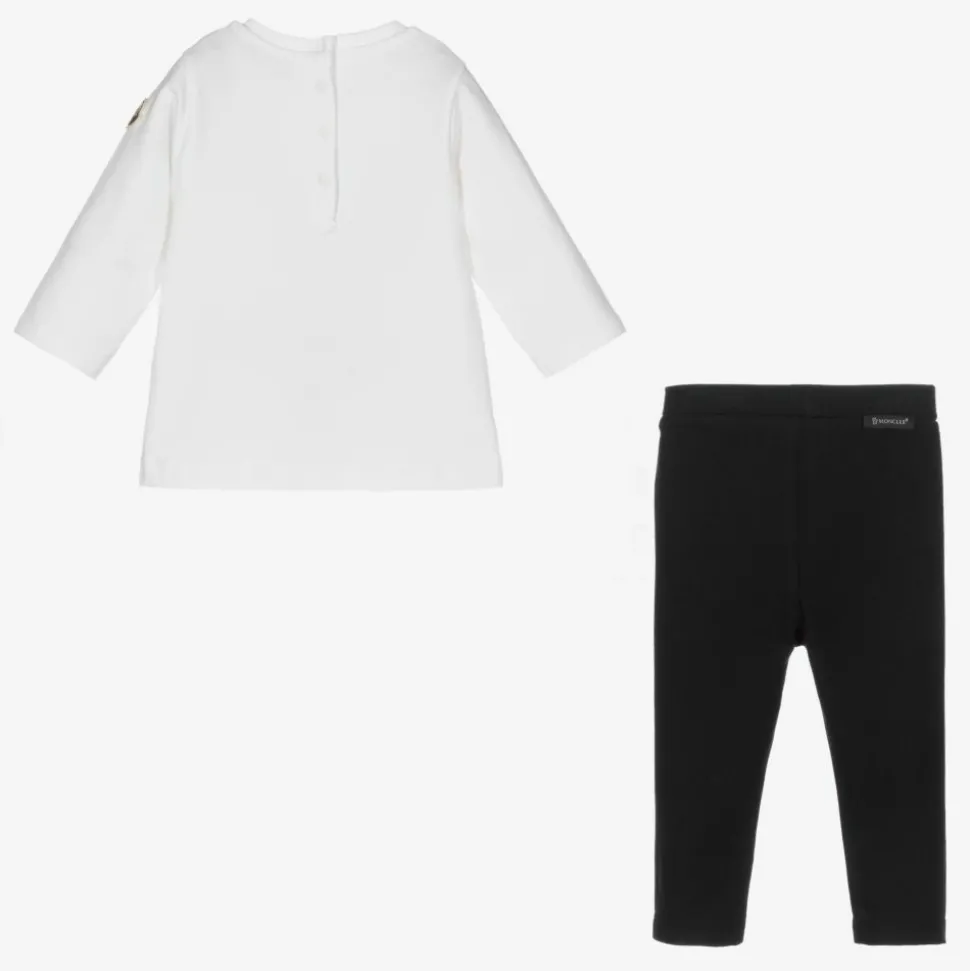 White & Blue Leggings Set