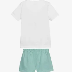 White & Green Short Pyjamas
