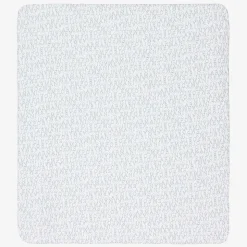 White & Blue Padded Cotton Blanket (75cm)