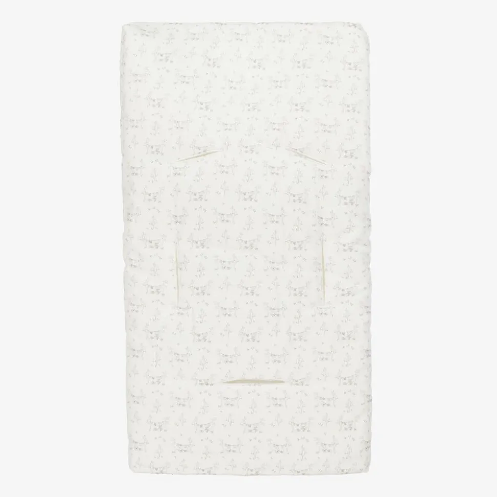 White & Grey Cotton Baby Nest (66cm)