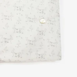 White & Grey Cotton Baby Nest (66cm)