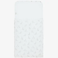 White & Grey Pima Cotton Baby Nest (78cm)