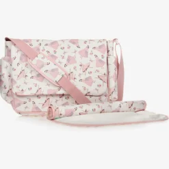 White & Pink Ballerina Baby Changing Bag (36cm)