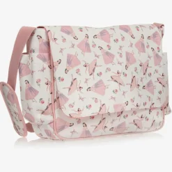White & Pink Ballerina Baby Changing Bag (36cm)