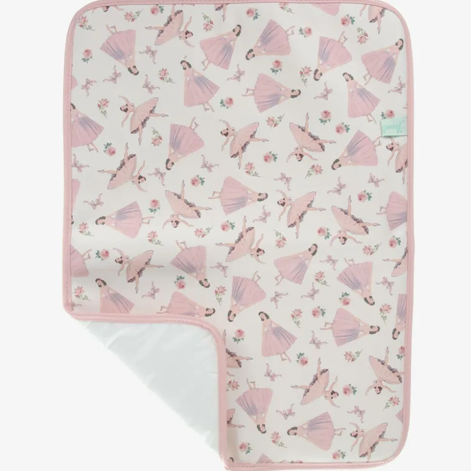 White & Pink Ballerina Baby Changing Bag (36cm)
