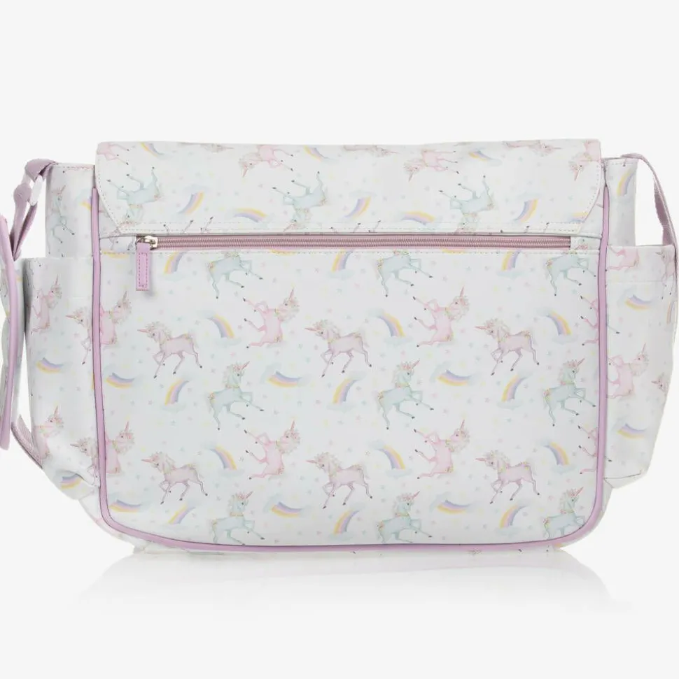 White & Pink Unicorn Baby Changing Bag (39cm)