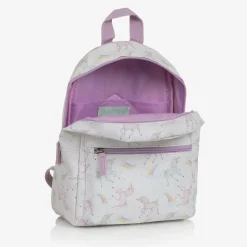 White & Purple Unicorn Backpack (32cm)