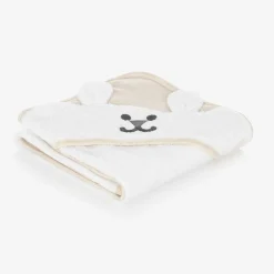 White Bear Hooded Towel (70cm)
