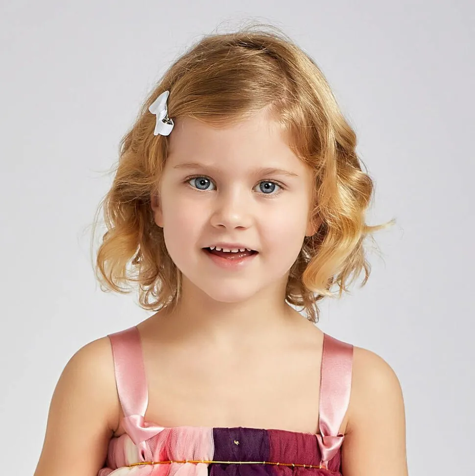 White Bow Hair Clip (5cm)