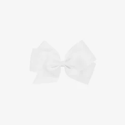 White Bow Hair Clip (12cm)