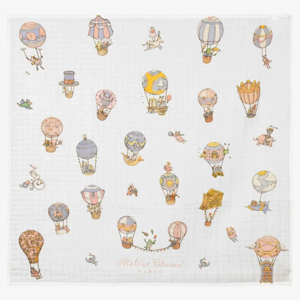 White Circus Swaddle (100cm)