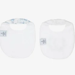 White Cotton & Linen Bibs (2 Pack)
