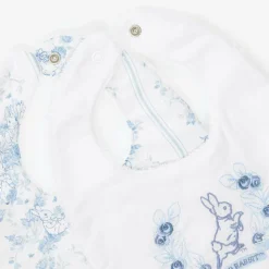 White Cotton & Linen Bibs (2 Pack)