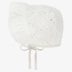 White Cotton Bonnet (SPF30)