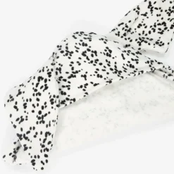White Cotton Hooded Spotty Dalmation Towel