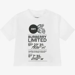 White Cotton Logo Baby T-Shirt