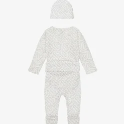 White Cotton Monogram Baby Gift Set
