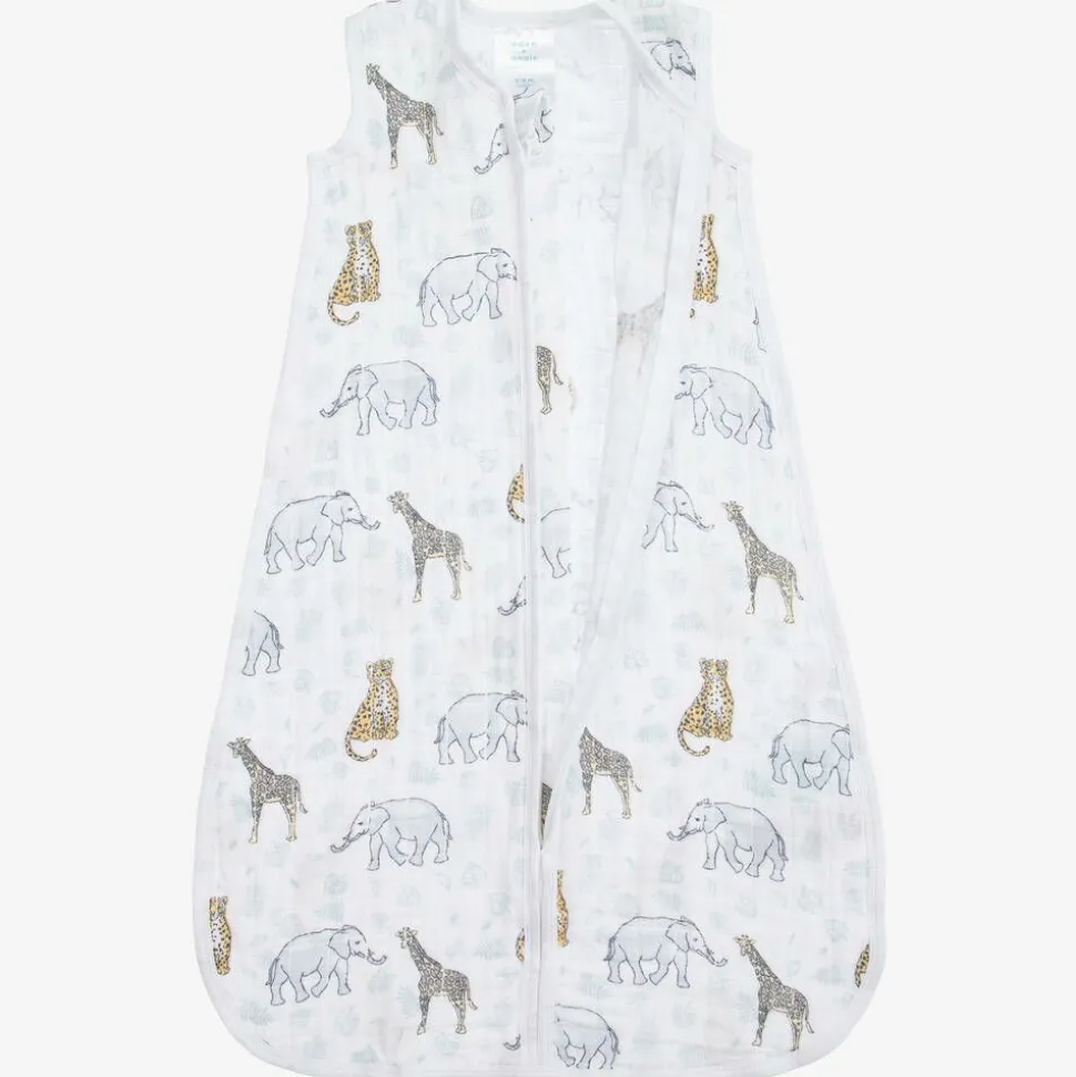 White Cotton Muslin Sleeping Bag