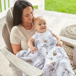 White Cotton Muslin Swaddles (2 Pack)