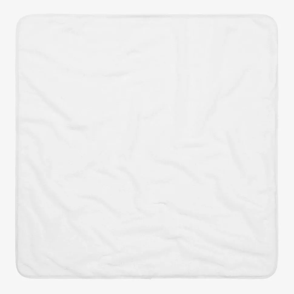 White Cotton Skin To Skin Blanket & Hat Set