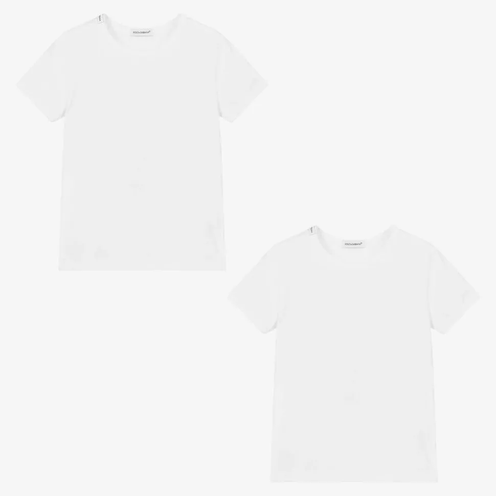 White Cotton T-Shirts (2 Pack)