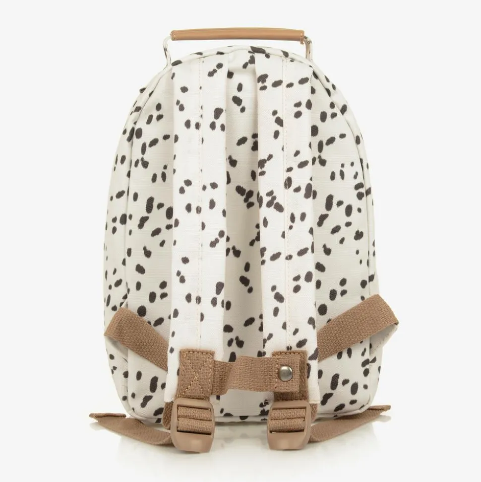 White Dalmatian Print Backpack (29cm)