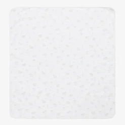 White Farm Print Baby Blanket (77cm)