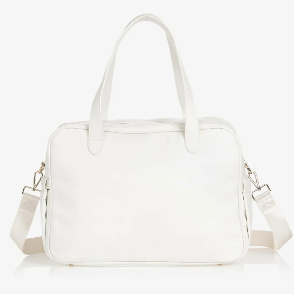 White Faux Leather Changing Bag (40cm)
