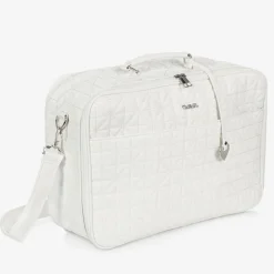 White Faux Leather Hospital Bag Set (49cm)
