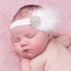 White Feather Headband