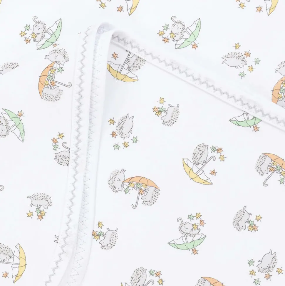 White Hedgehogs Fall Showers Blanket (73cm)
