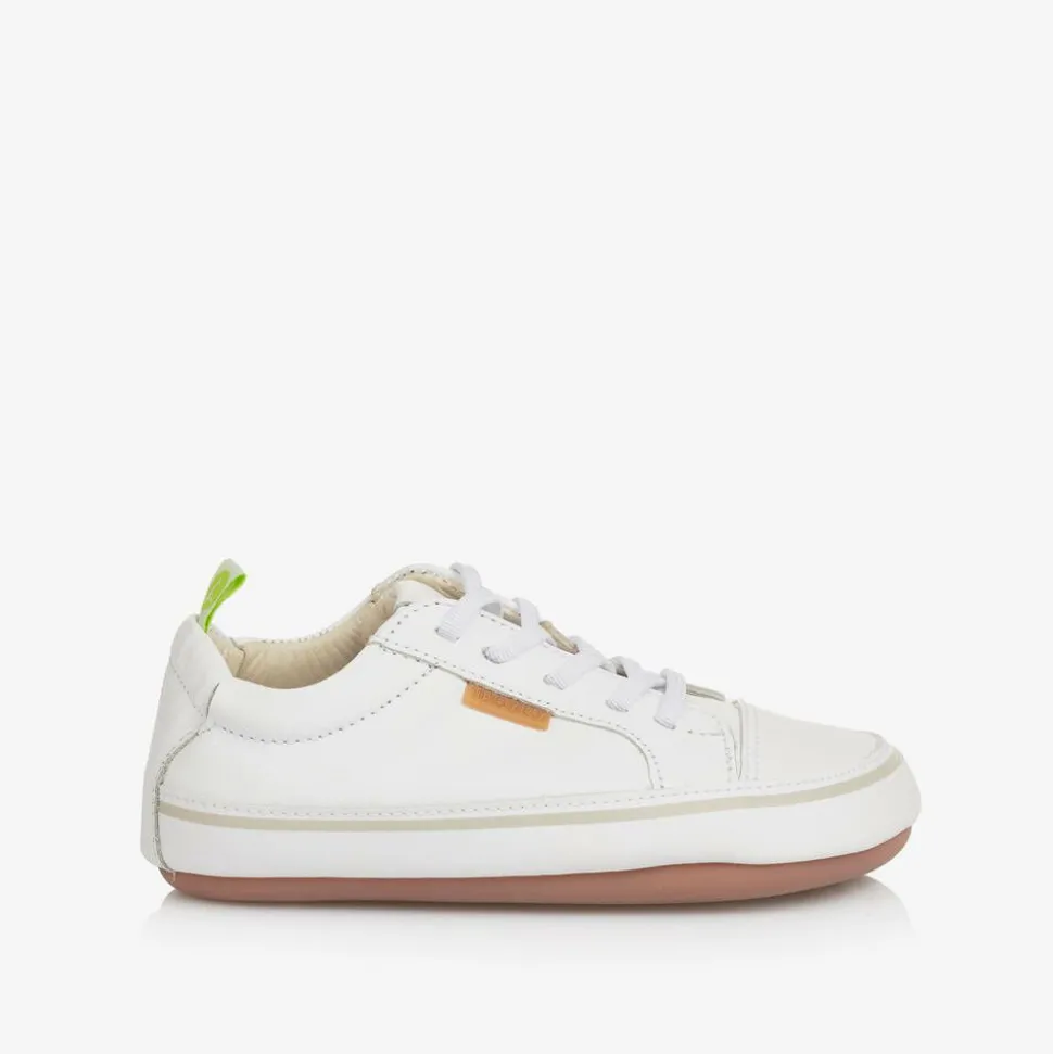 White Leather First Walker Trainers
