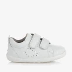 White Leather First-Walker Baby Trainers