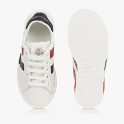 White Leather Logo Trainers