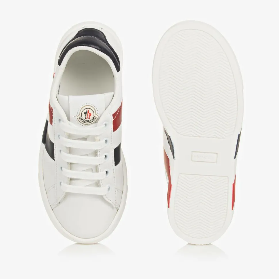 White Leather Logo Trainers