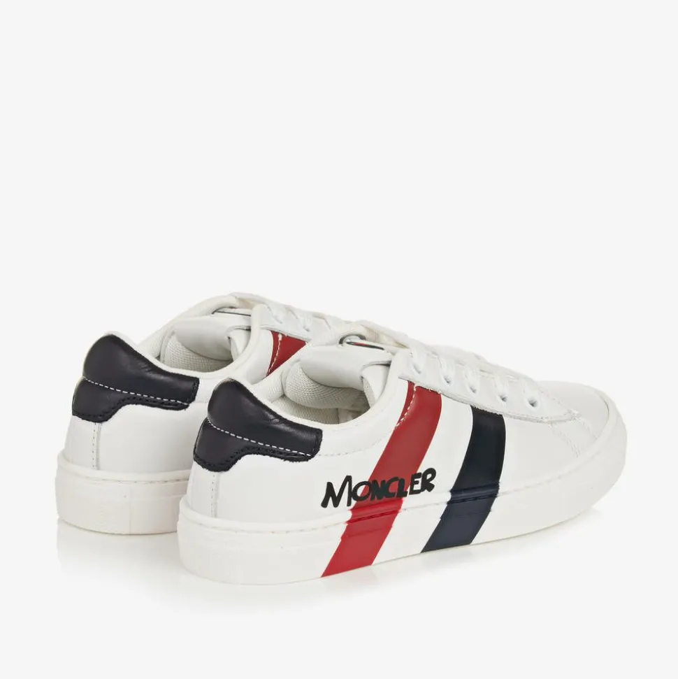 White Leather Logo Trainers