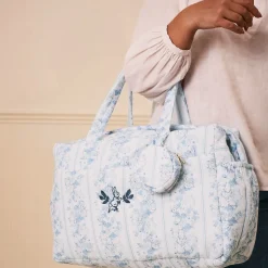 White Linen & Cotton Changing Bag (42cm)