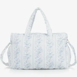 White Linen & Cotton Changing Bag (42cm)