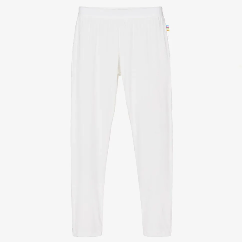White Organic Bamboo Leggings