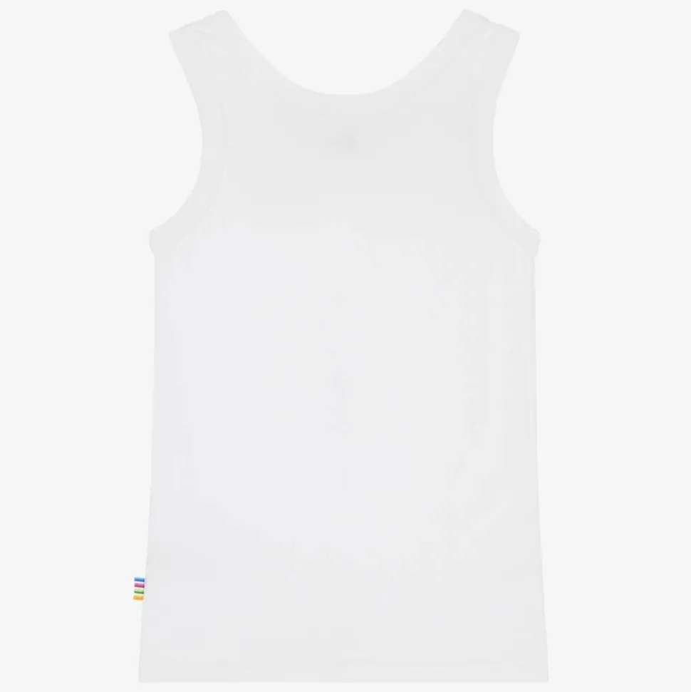 White Organic Viscose Bamboo Vest