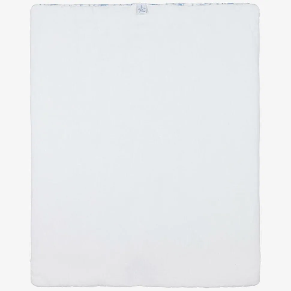 White Padded Linen & Cotton Blanket (97cm)