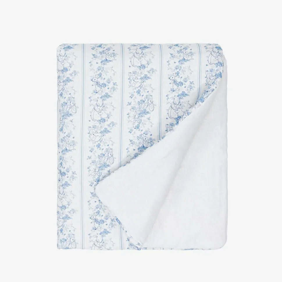 White Padded Linen & Cotton Blanket (97cm)